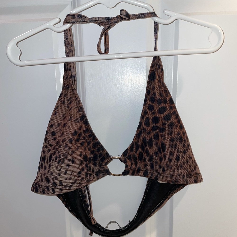 Motel Rocks Cheetah Crop Top - Size XS